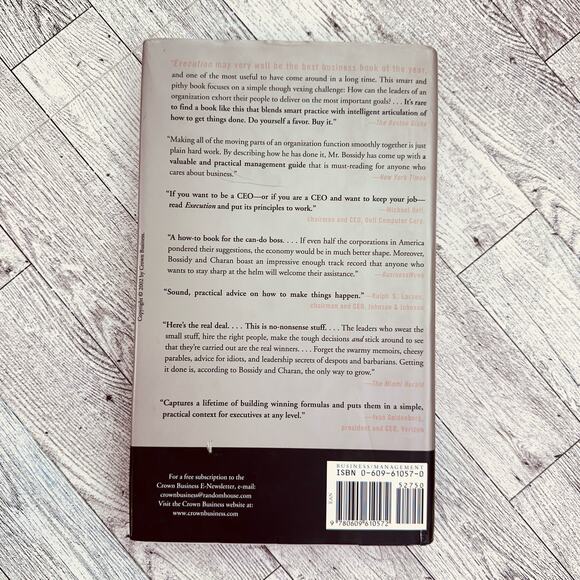 Execution: The Discipline of Getting‎ Things Done by Larry Bossidy, Ram Charan - Picture 10 of 15